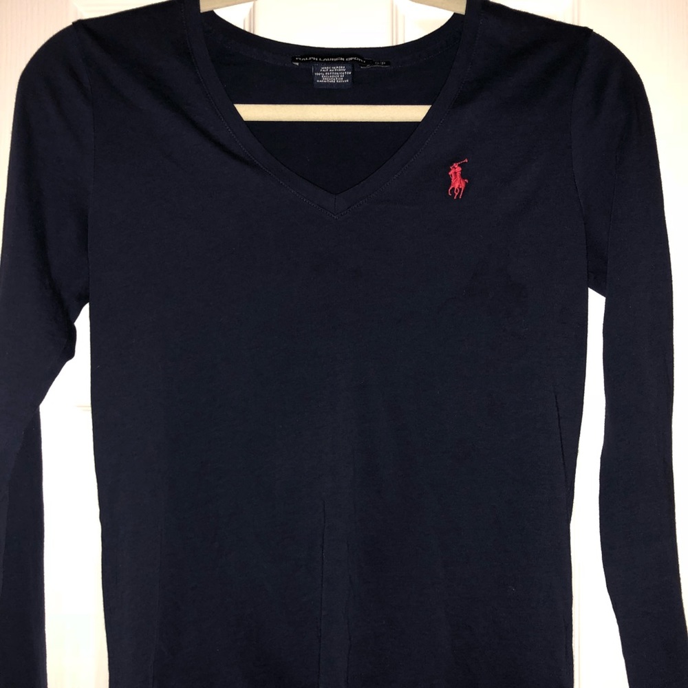 POLO navy long sleeve shirt